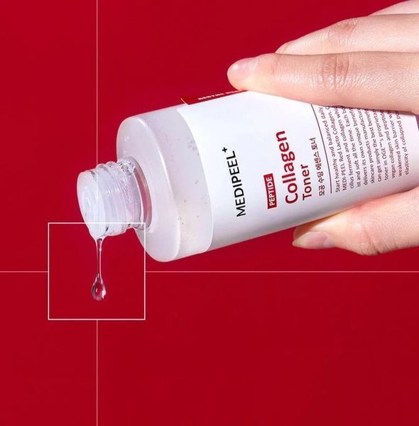 Тонер заспокійливий з колагеном та лактобактеріями Medi-Peel Red Lacto Collagen Soothing Essence Toner 200 ml MP1050 фото