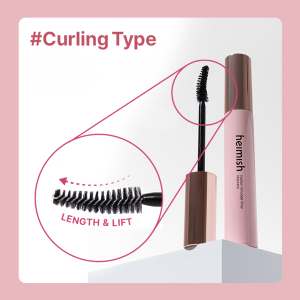 Подовжуюча туш для вій Heimish Dailism Smudge Stop Mascara Curling Black New 2026, 9g HE1008 фото