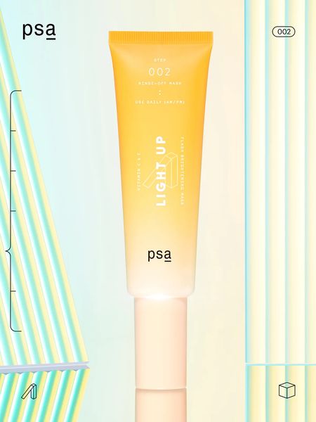 PSA Light up vitamin C & E flash brightening mask - Освітлююча маска з вітаміном С і Е, 50 мл PSA1001 фото