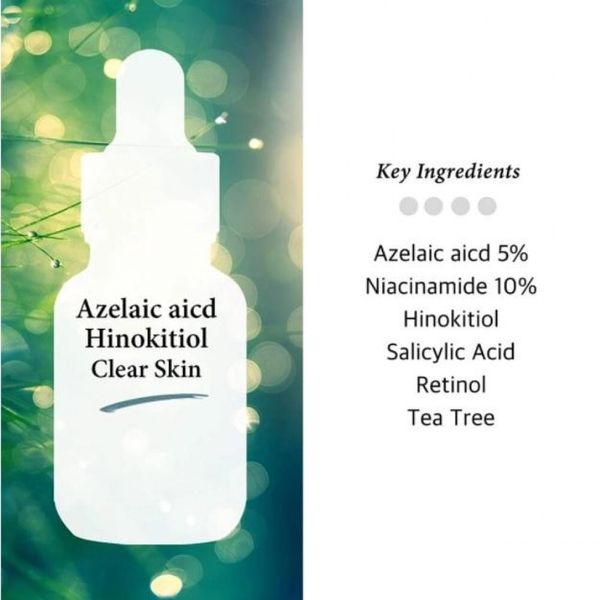 Cos De Baha Acne Treatment Serum with Azelaic acid 5%, Niacinamide 10% Сироватка для проблемної шкіри з азелаїнової кислотою 5% і ніацинамід 10% CDB1007 фото