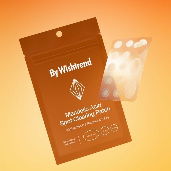 Патчі з мигдальною кислотою від висипань та постакне BY WISHTREND Mandelic Acid Spot Clearing Patch 39 шт BW1023 фото