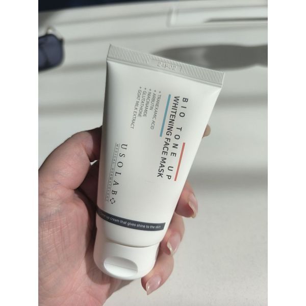Маска для освітлення та сяяння шкіри обличчя USOLAB Bio Tone Up Whitening Face Mask 50 мл US1035 фото