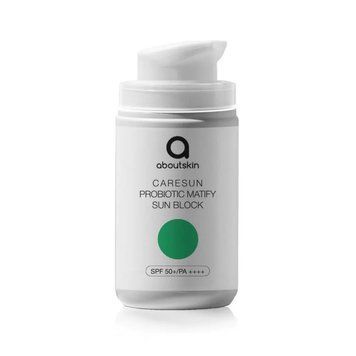 Матуючий та протизапальний сонцезахисний крем Aboutskin Caresun Probiotic Matify Sun Block SPF50+/PA++++ 30мл AS1025 фото