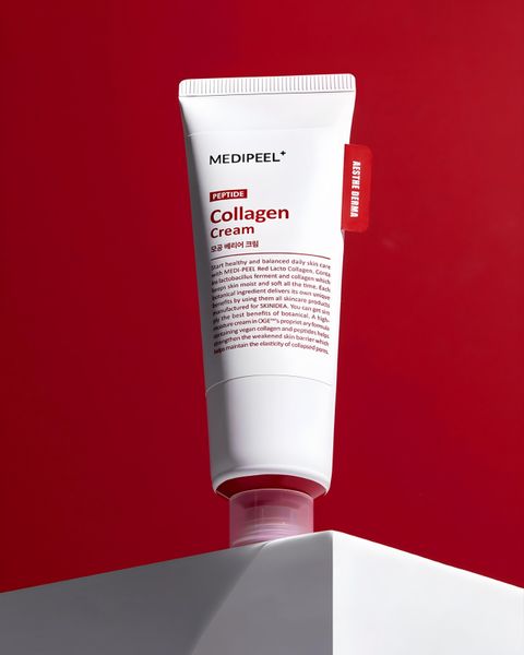 Бар’єрний крем з колагеном та пептидами Medi-Peel Red Lacto Collagen Barrier Cream 80 ml MP1014 фото