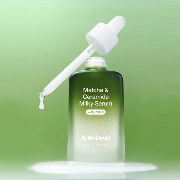 Відновлююча сироватка з матчею та церамідами BY WISHTREND Matcha & Ceramide Milky Serum 30 мл BW1024 фото