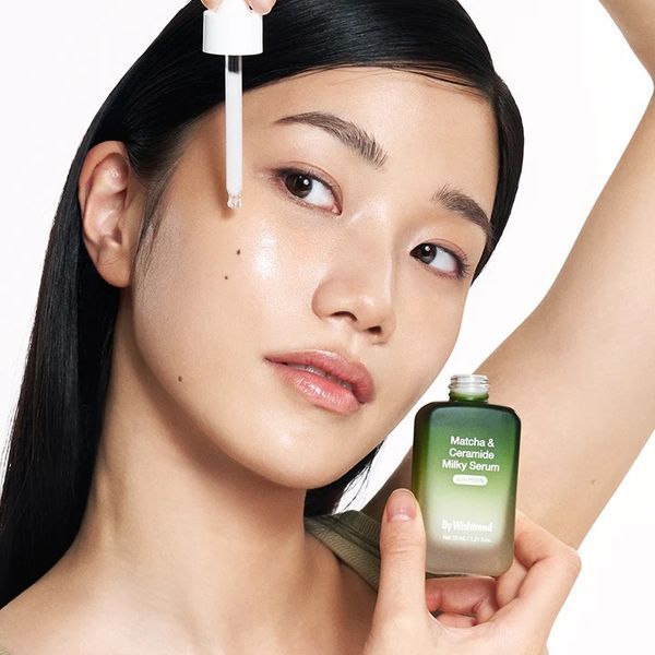 Відновлююча сироватка з матчею та церамідами BY WISHTREND Matcha & Ceramide Milky Serum 30 мл BW1024 фото