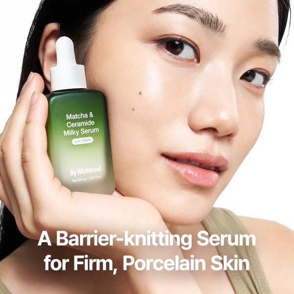 Відновлююча сироватка з матчею та церамідами BY WISHTREND Matcha & Ceramide Milky Serum 30 мл BW1024 фото