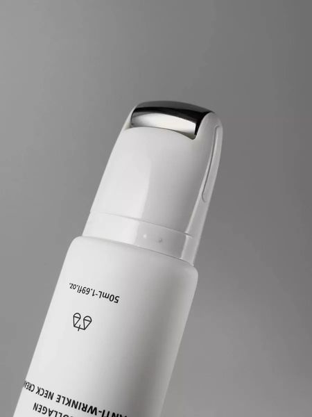 Крем для шиї та декольте з роликовим аплікатором LAGOM Collagen Anti-Wrinkle Neck Cream 50 мл LA1004 фото