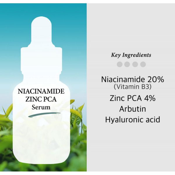 Серум з ніацинамідом та цинком COS DE BAHA Niacinamide 20% + Zinc 4% Serum 30 мл CDB1003 фото