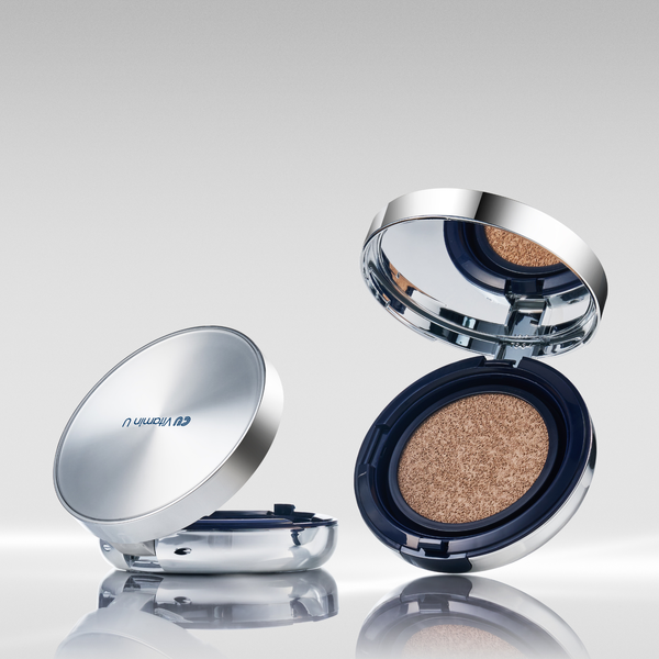 Кушон з полінуклеотидами та вітаміном U CU: Vitamin U Coverfit Cushionpact SPF 50+ / PA++++ (21 відтінок), 15 г + 15 г CU1072 фото